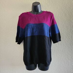 St. John Colorblocked Sweater